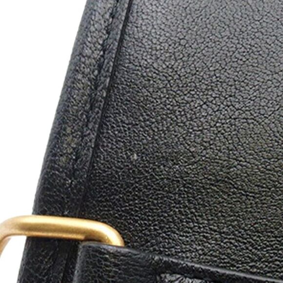 Pre Loved saint laurent Becky Crossbody Bag Quilted Leather Women Black Shoulder - Picture 8 of 8